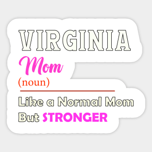 Virginia Stronger Mom Sticker